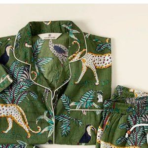 Amranis Jungle Print Pajama Top & Short Set